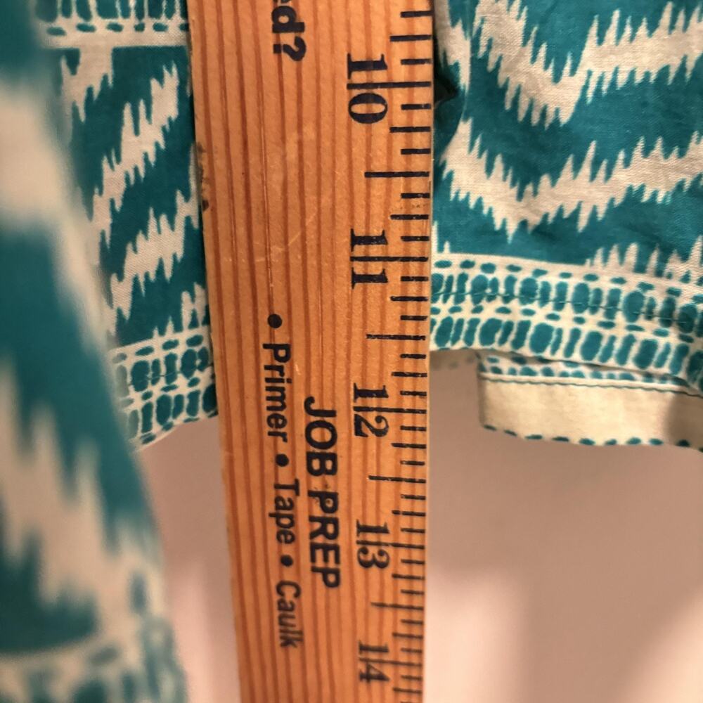 Tuckernuck Teal Floral Tiered Mini Dress with White and Yellow Accents - Picture 9 of 10